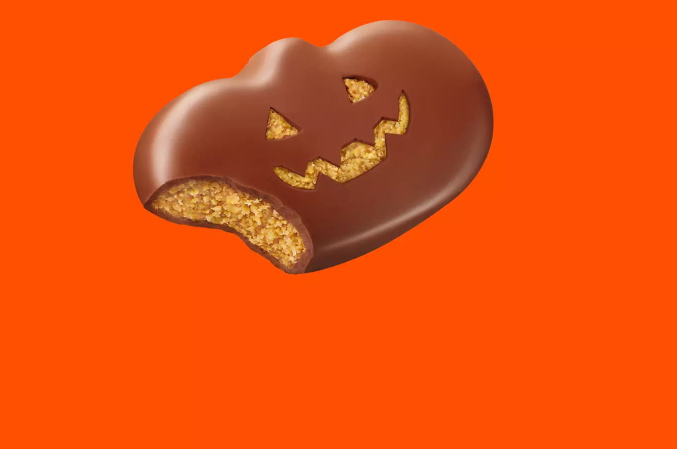 REESE'S Milk Chocolate Peanut Butter King Size Pumpkins, 2.4 oz - Out of Package