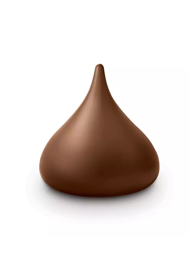 HERSHEY'S KISSES Milk Chocolate Giant Candy, 7 oz box - Out of Package