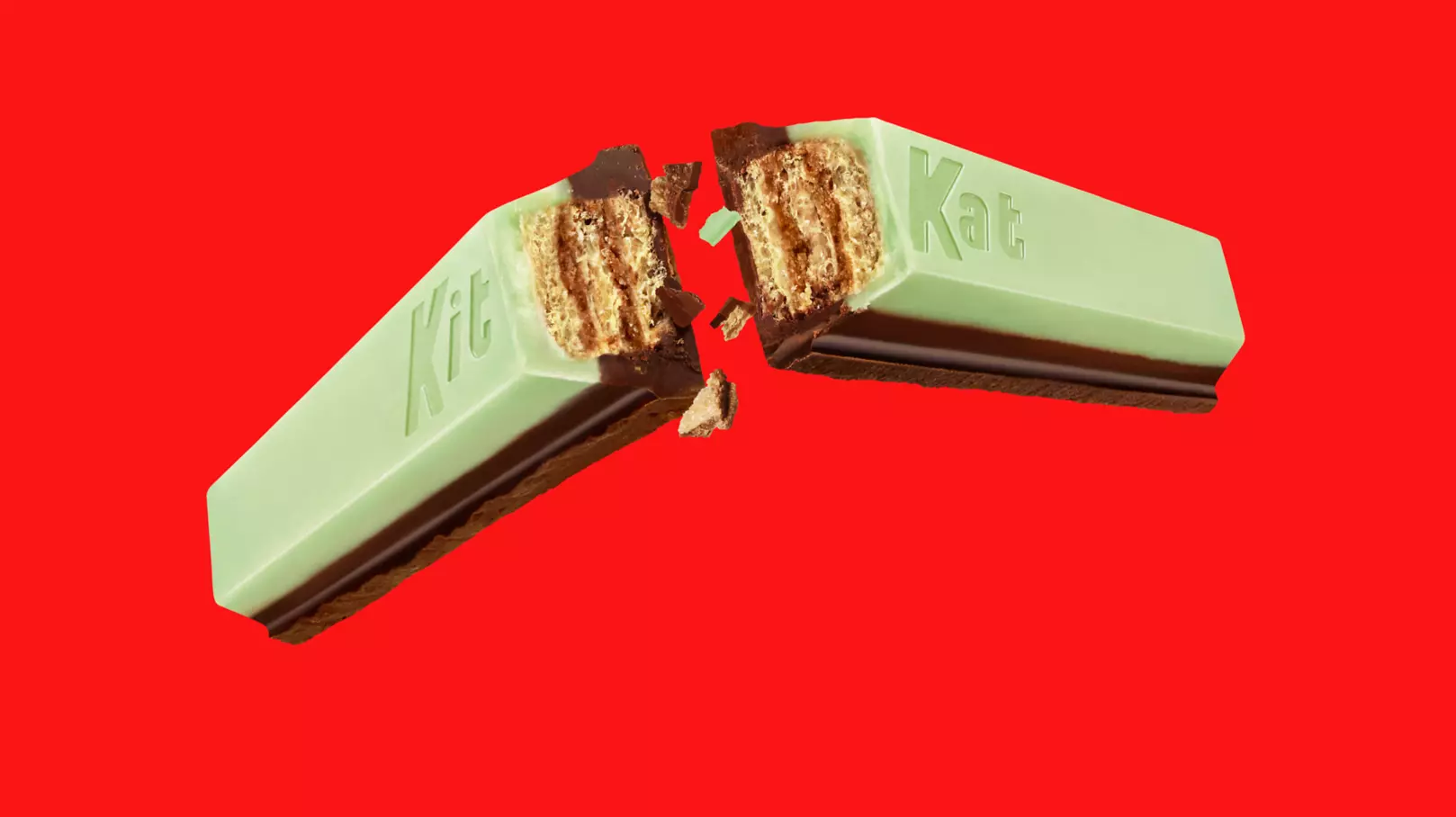 KIT KAT® DUOS Holiday Mint and Dark Chocolate Snack Size Candy Bars, 8.8 oz bag - Out of Package