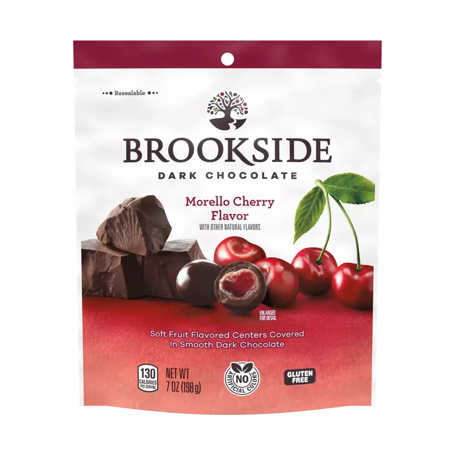 BROOKSIDE Dark Chocolate Morello Cherry Flavored Candy, 7 oz bag