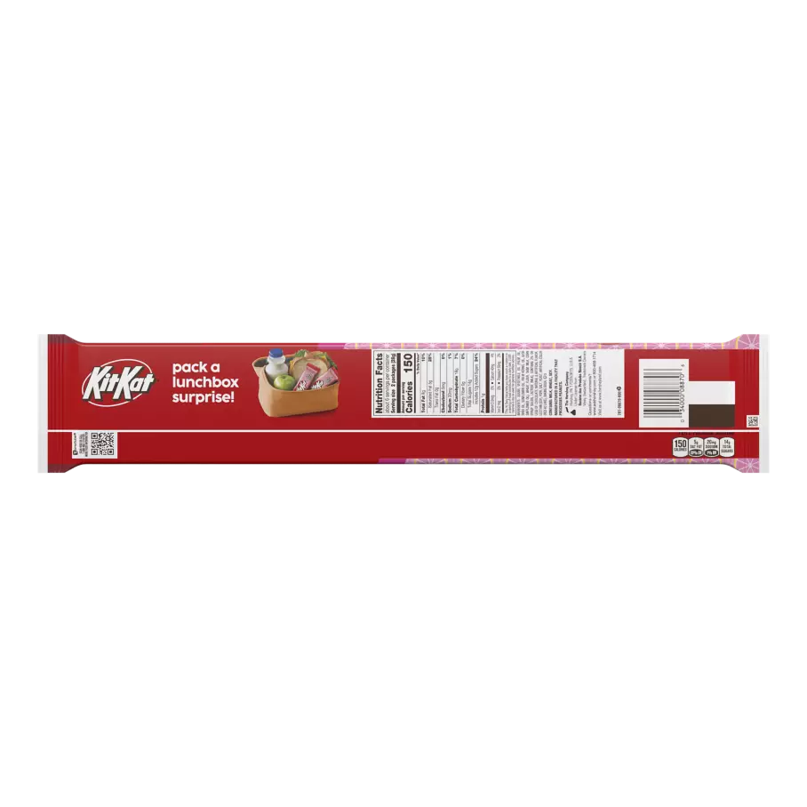KIT KAT® Pink Lemonade Snack Size Candy Bars, 5.88 oz, 12 pack - Back of Package