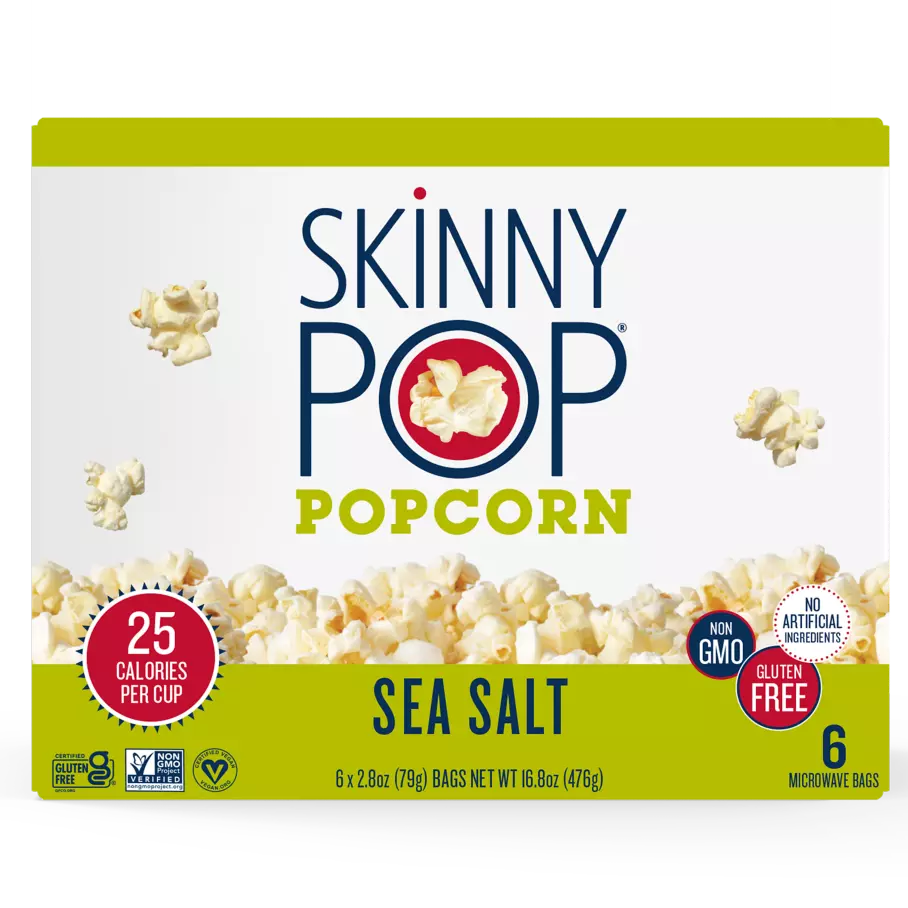 SkinnyPop Popcorn, Gluten Free, Non-GMO, Healthy Snacks, Easter Snacks, Skinny  Pop Dairy Free White Cheddar Popcorn Snack Packs, 0.65 Oz Individual Size  Snack Bags (6 Count) 6 Count (Pack of 1)