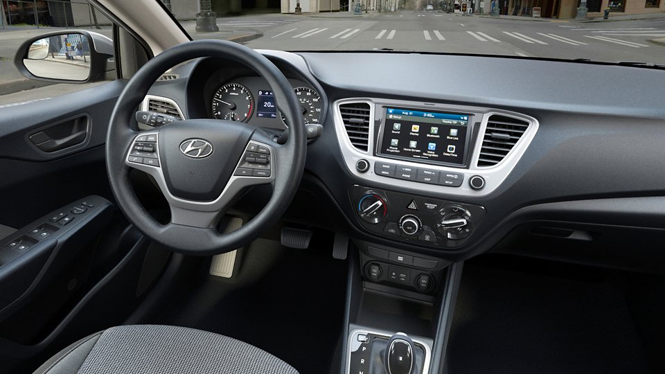 360 Interior Image of the 2021 ACCENT SEL in Black