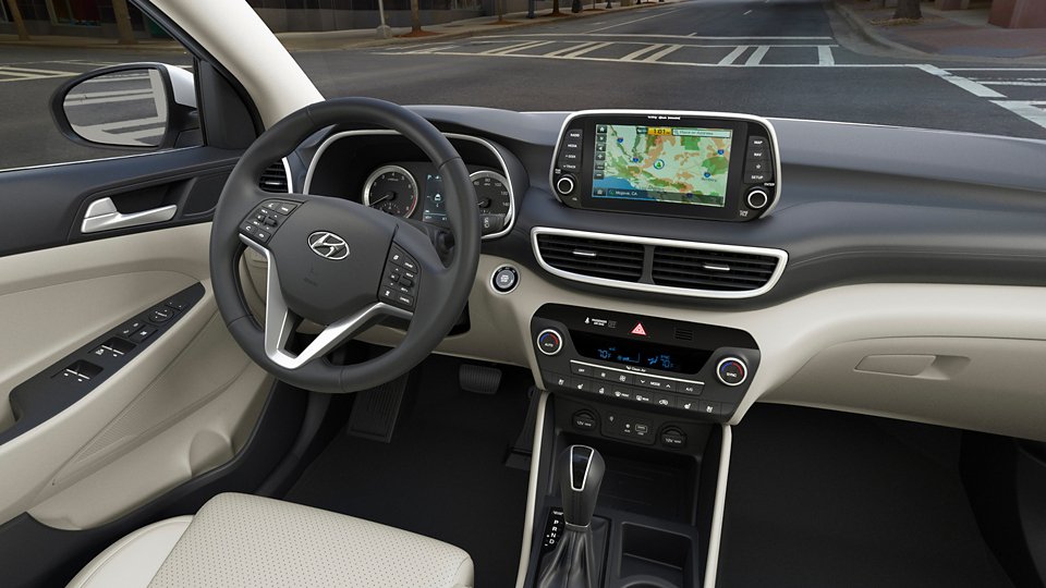 360 Interior Image of the 2021 TUCSON Ultimate in Beige