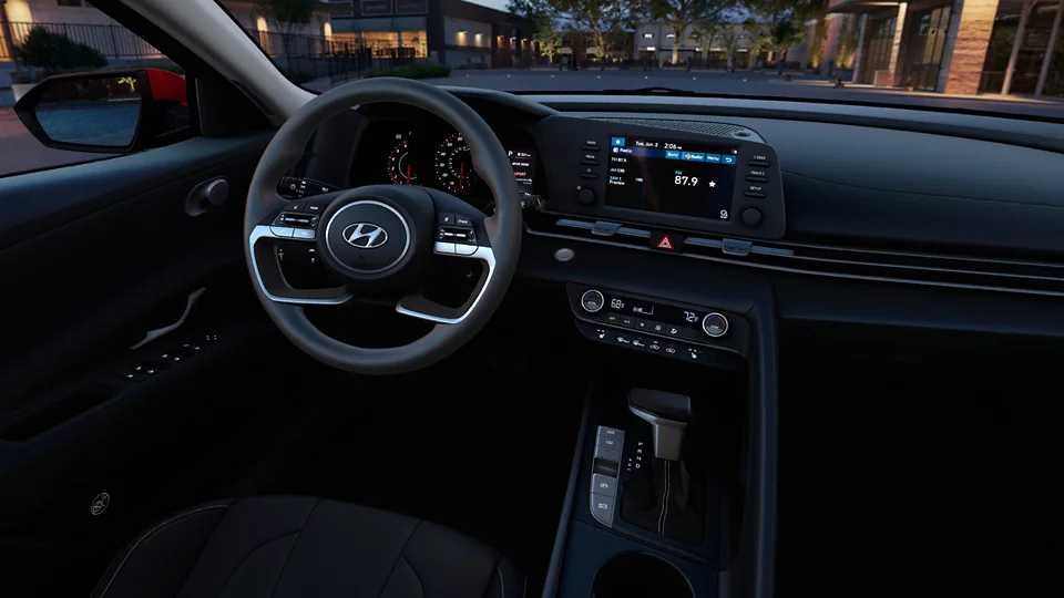 2022 Hyundai Elantra Hybrid Blue Trim Hyundai USA