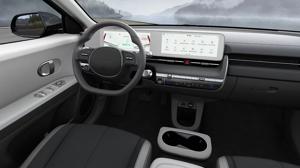 360 Interior Image of the 2022 IONIQ 5 SE Standard Range in Gray 2-Tone