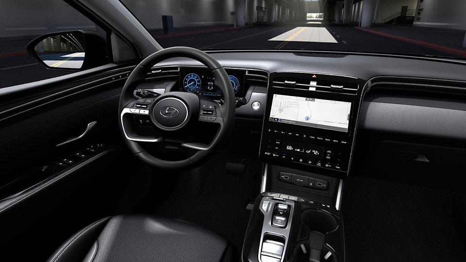 360 Interior Image of the 2022 TUCSON Hybrid Limited in Black