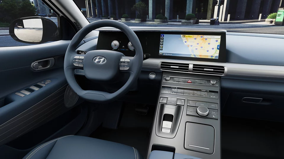 360 Interior Image of the 2023 NEXO Fuel Cell Limited in Blue