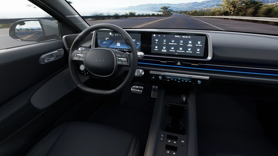 360 Interior Image of the 2024 IONIQ 6 Limited in Black