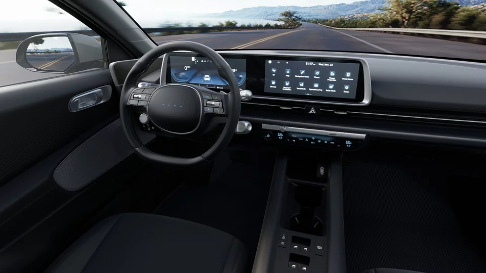 360 Interior Image of the 2024 IONIQ 6 SE in Black