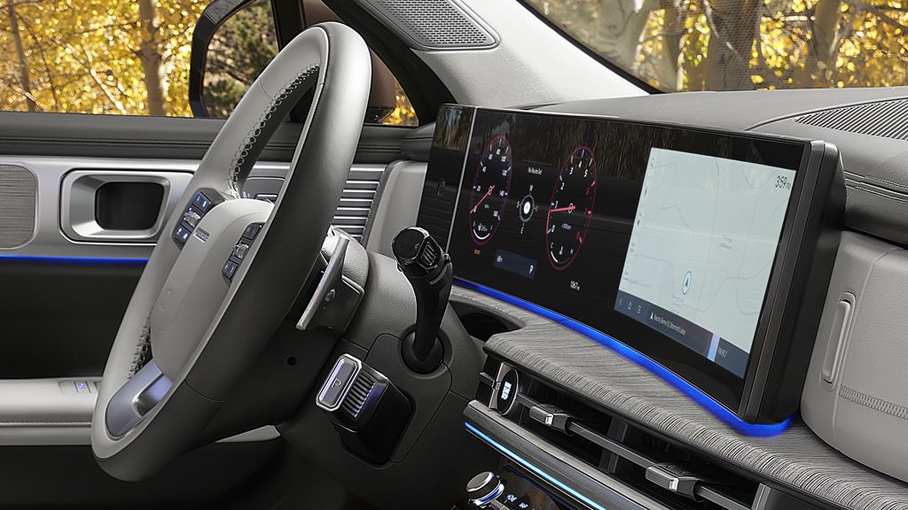 2024 Santa Fe hi-res 12.3-inch touchscreen.