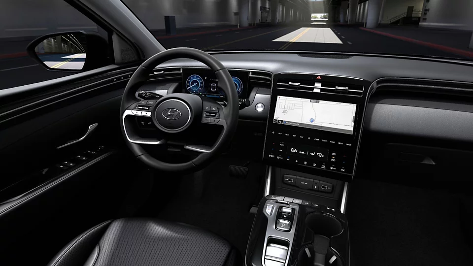 360 Interior Image of the 2024 TUCSON Hybrid Limited in Black