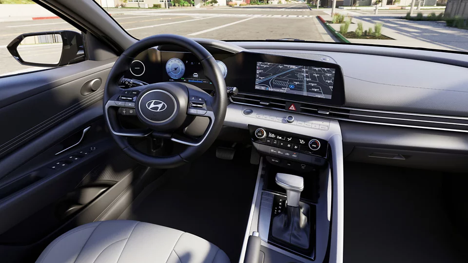 360 Interior Image of the 2025 ELANTRA Hybrid  SEL Sport in Gray