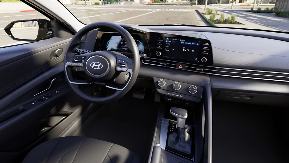 360 Interior Image of the 2025 ELANTRA SE in Black