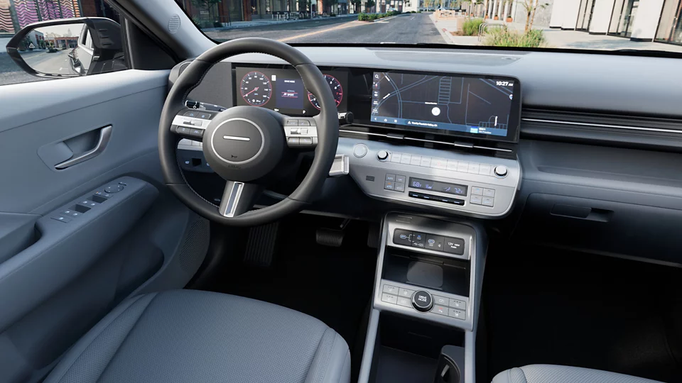360 Interior Image of the 2025 KONA  Limited in Gray