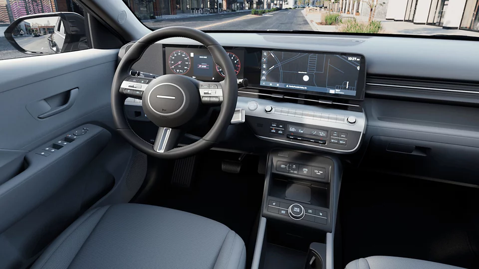 360 Interior Image of the 2025 KONA  SEL Convenience in Gray