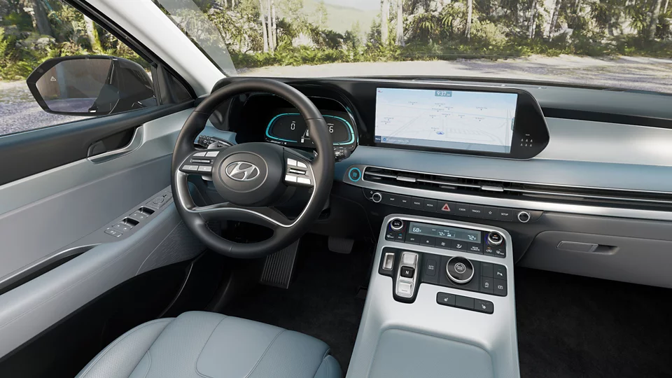 360 Interior Image of the 2025 PALISADE  SEL in Gray