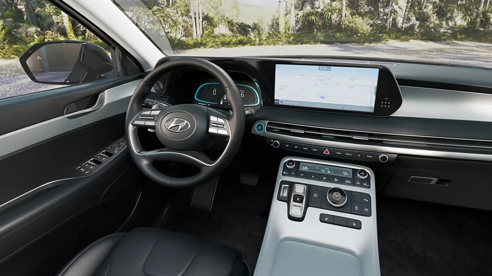 360 Interior Image of the 2025 PALISADE XRT in Black