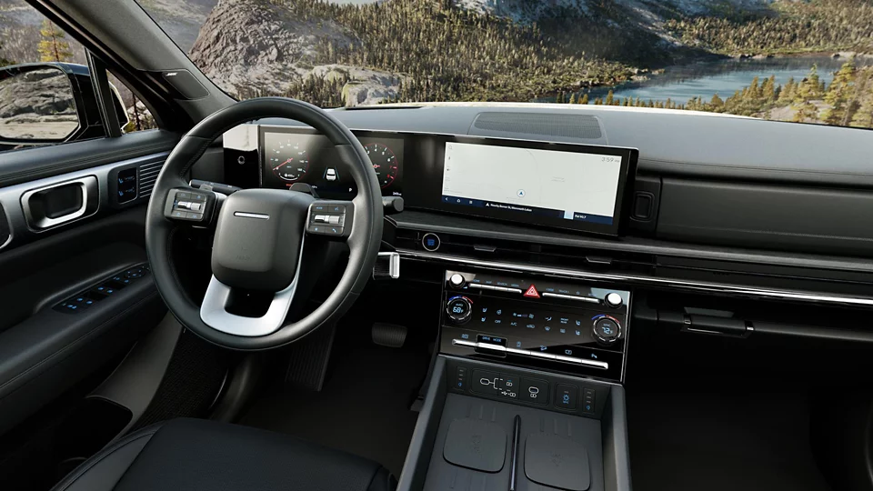 360 Interior Image of the 2025 SANTA FE  Calligraphy in Black