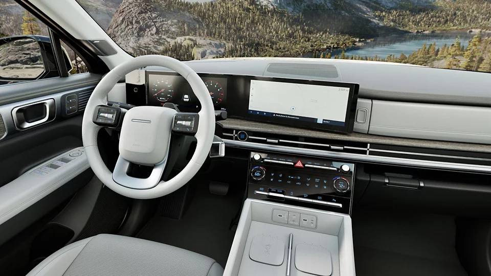 360 Interior Image of the 2025 SANTA FE  Limited in Gray