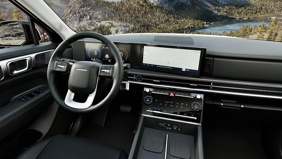 360 Interior Image of the 2025 SANTA FE XRT in Black