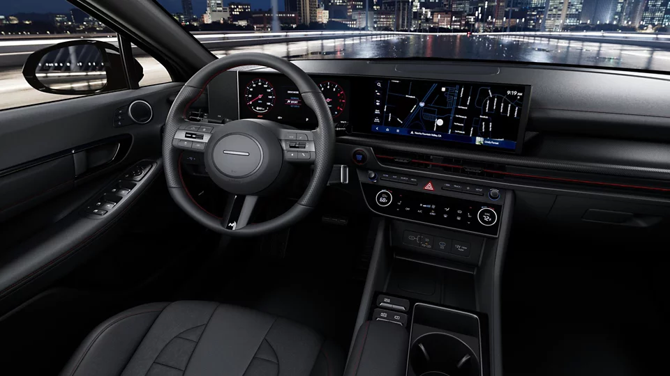 360 Interior Image of the 2025 SONATA N Line in Gray