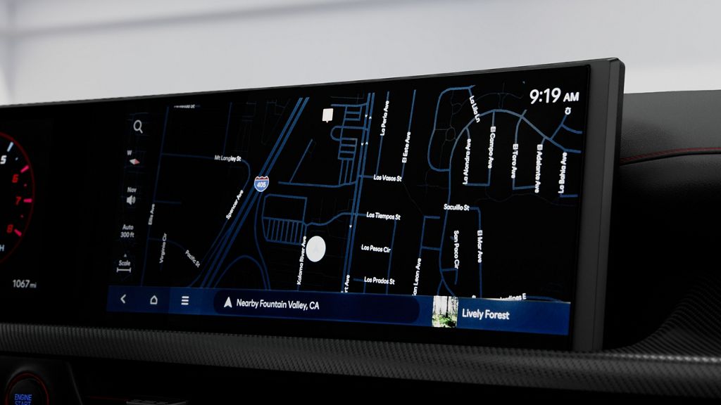 2025 Hyundai Sonata N Line – 12-Inch Touchscreen Display with Navigation