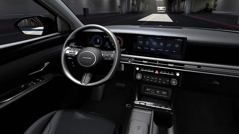 360 Interior Image of the 2025 TUCSON Hybrid Blue in Black