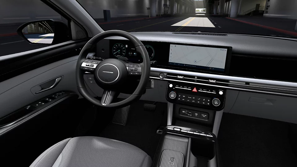 360 Interior Image of the 2025 TUCSON Hybrid  Limited in Gray
