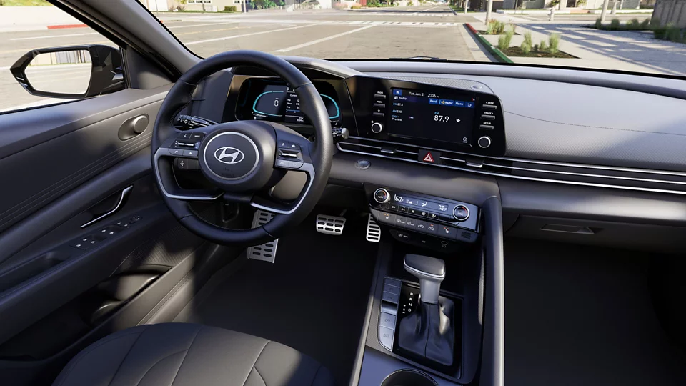 360 Interior Image of the 2026 ELANTRA SEL Sport Premium in Black
