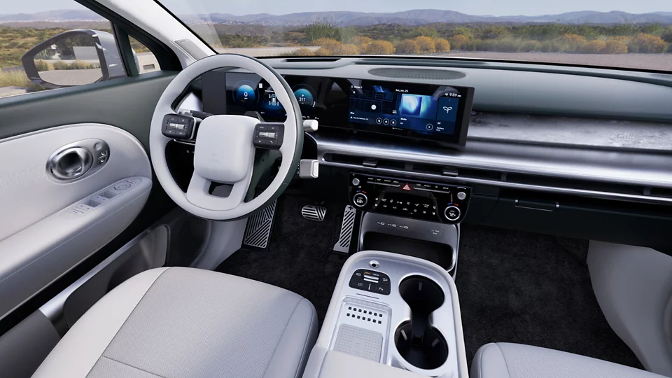 360 Interior Image of the 2026 IONIQ 9  Calligraphy in Dark Teal