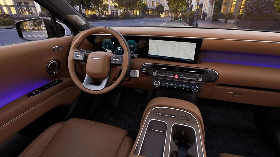 360 Interior Image of the 2026 PALISADE Hybrid  Calligraphy in Brown