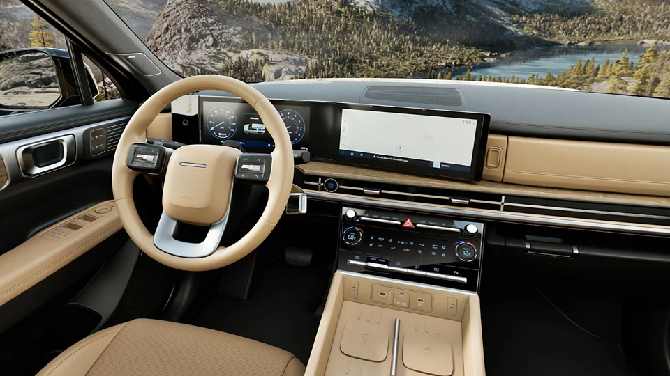 360 Interior Image of the 2026 SANTA FE Hybrid  Limited in Pecan Brown