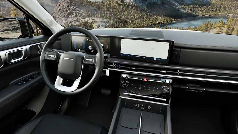 360 Interior Image of the 2026 SANTA FE XRT in Black