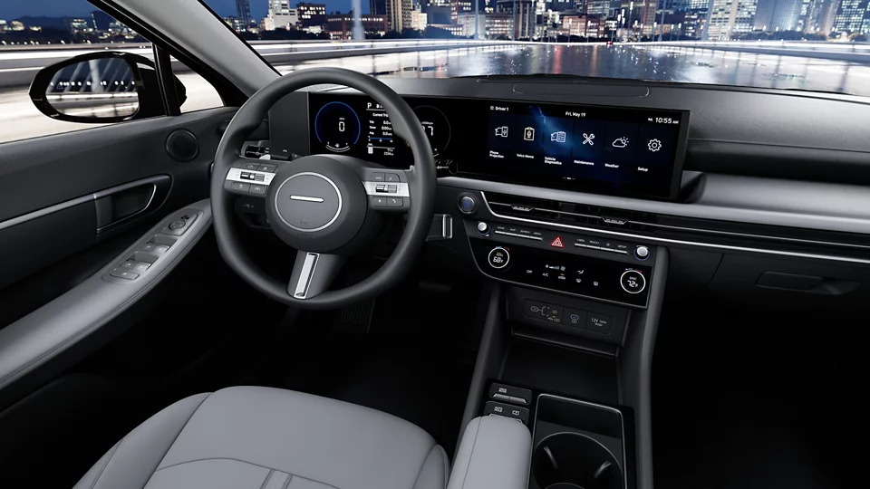 360 Interior Image of the 2026 SONATA  Blue Hybrid in Gray