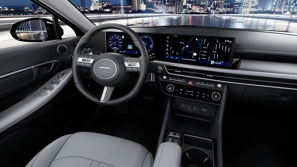 360 Interior Image of the 2026 SONATA Hybrid  Limited Hybrid in Gray