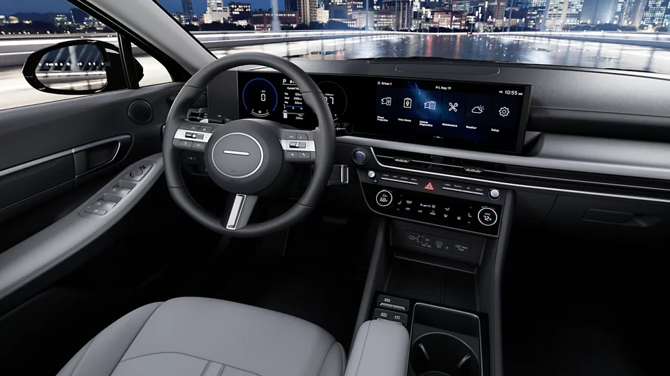 360 Interior Image of the 2026 SONATA Hybrid  SEL Hybrid in Gray