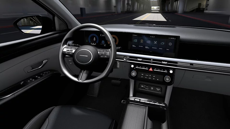 Imagen en 360° del interior del TUCSON Hybrid Blue SE 2026 en Gris