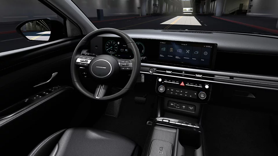 360 Interior Image of the 2026 TUCSON Hybrid SEL Convenience in Black