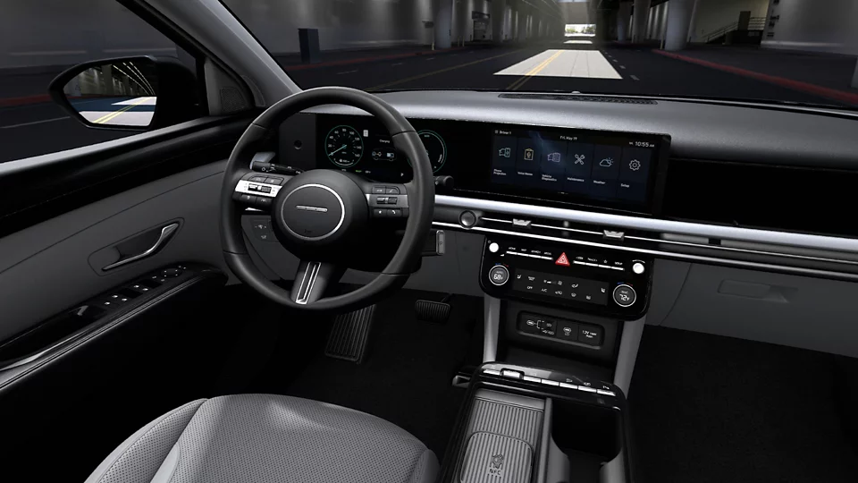 360 Interior Image of the 2026 TUCSON Hybrid  SEL Convenience in Gray