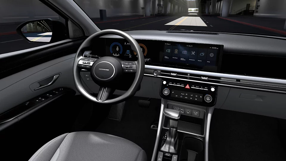 360 Interior Image of the 2026 TUCSON  SEL Plus in Gray