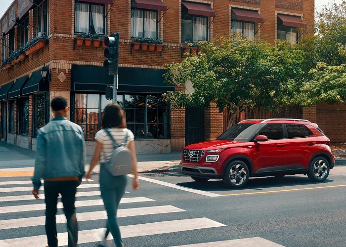 2026 Hyundai Venue navigating city streets