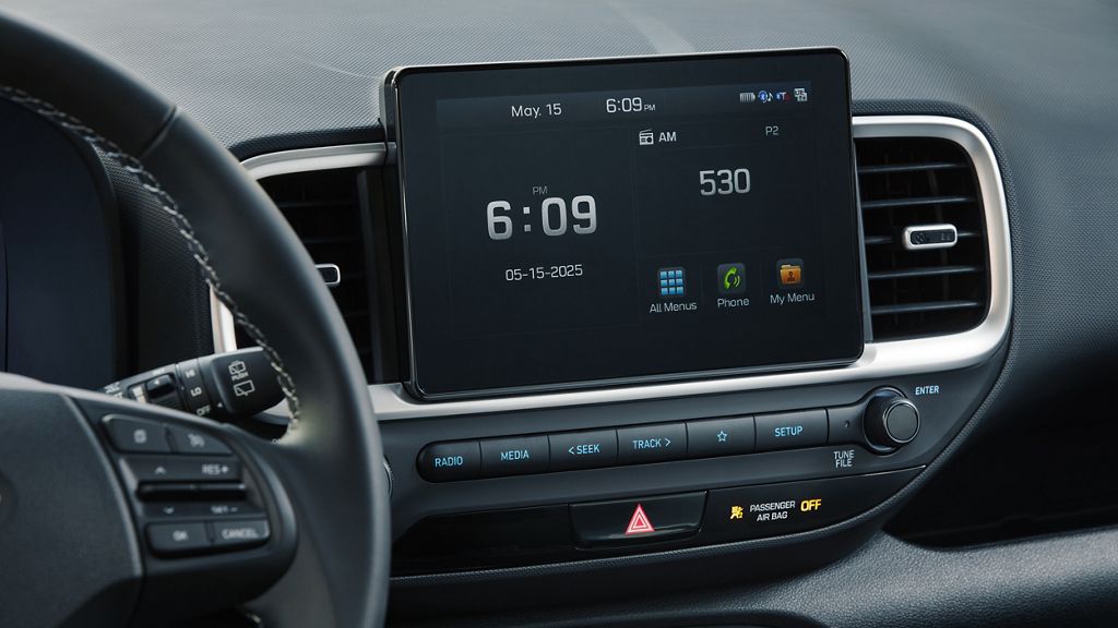 2026 Hyundai Venue 8-inch touchscreen with Apple CarPlay