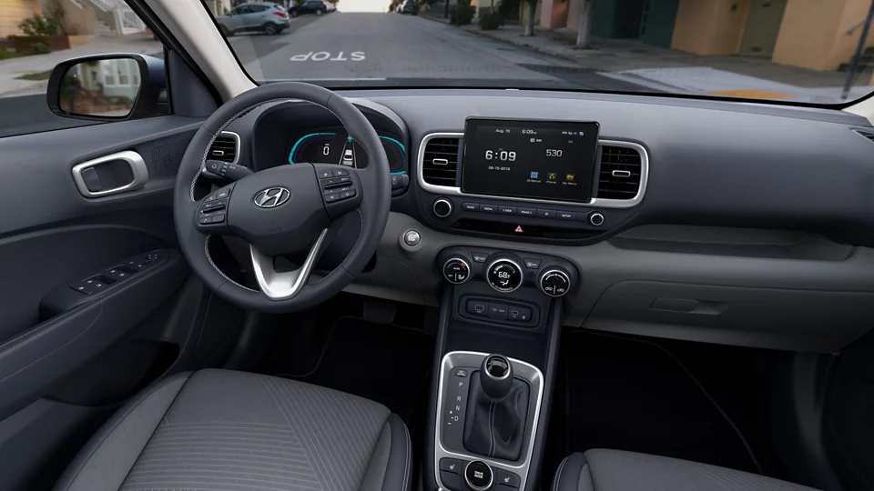 360 Interior Image of the 2026 VENUE  SEL w/ 2-Tone Roof in Denim