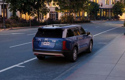 Official Hyundai image of a blue 2027 Hyundai Palisade