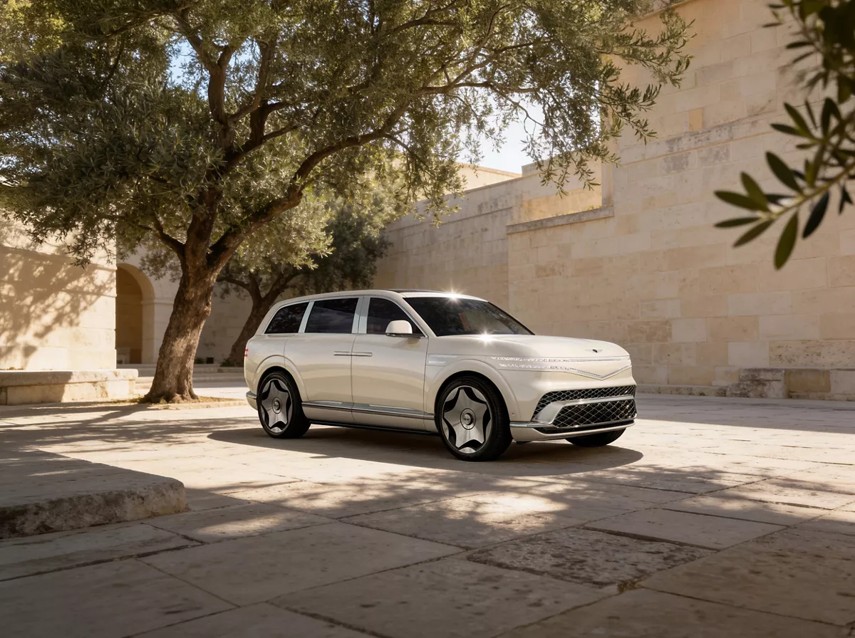 Genesis Unveils All-Electric GV90 Flagship Luxury SUV design detail