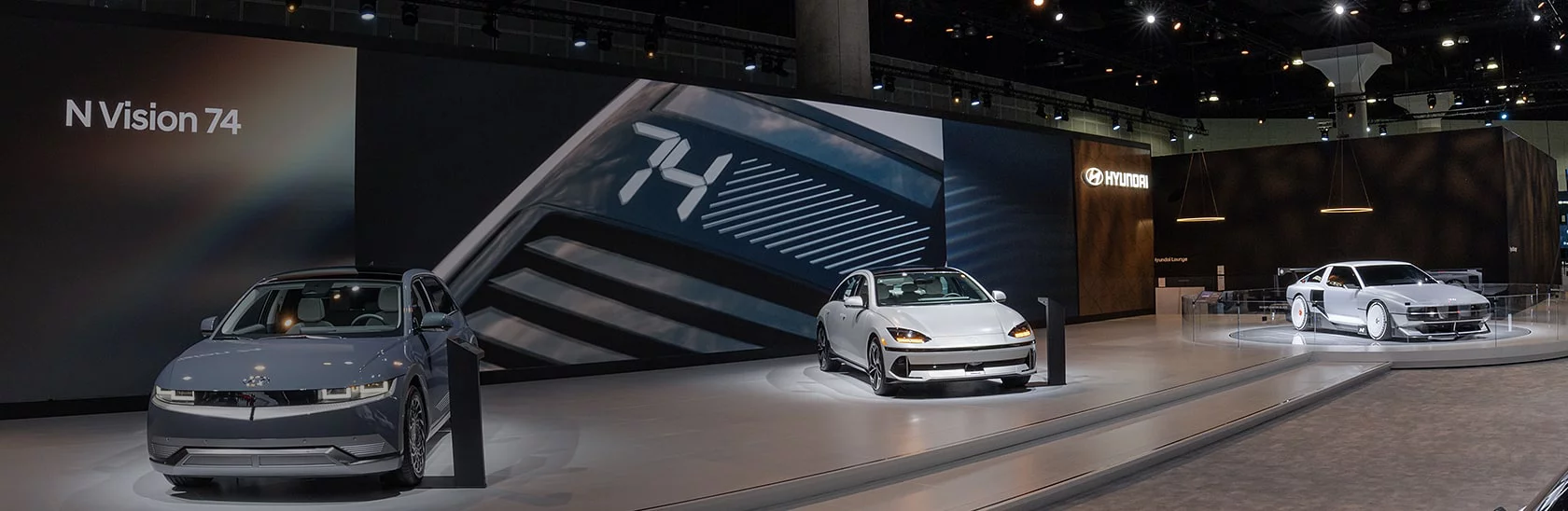 Hyundai en una exhibición de automóviles
