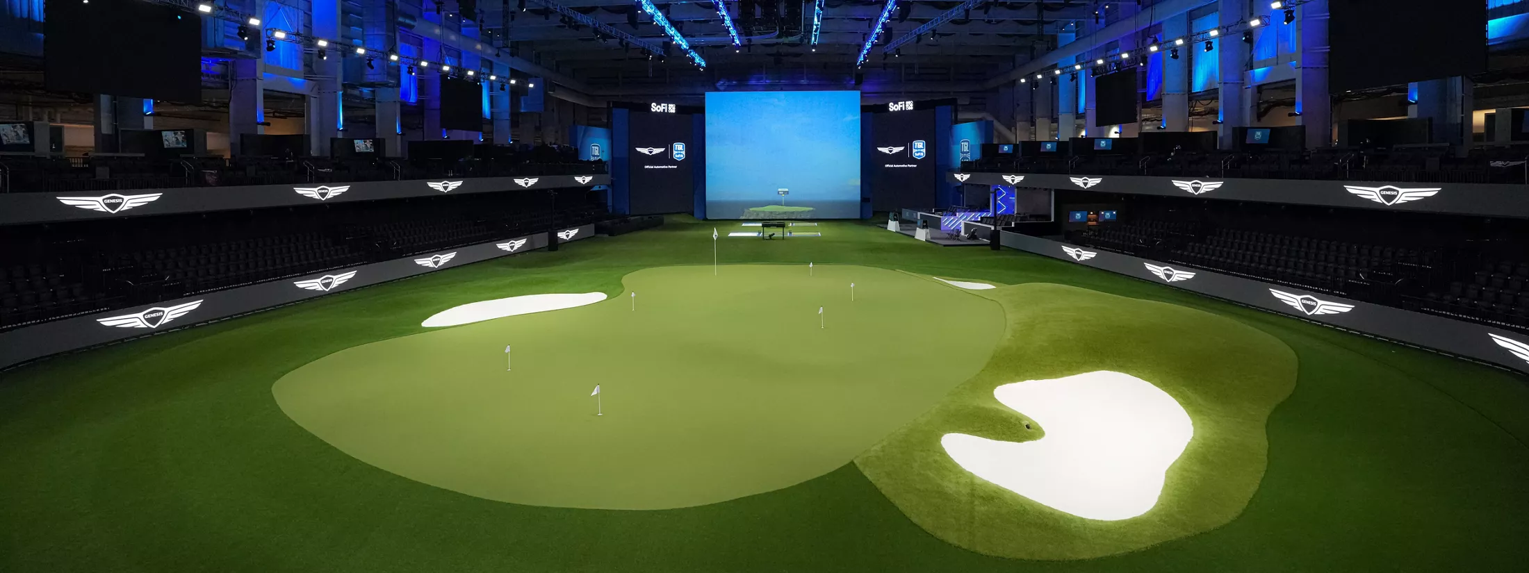 TGL golf course at the SOFI Center in Palm Beach Gardens, Florida