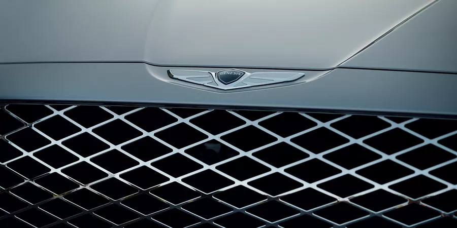 GV80 front grille and hood.