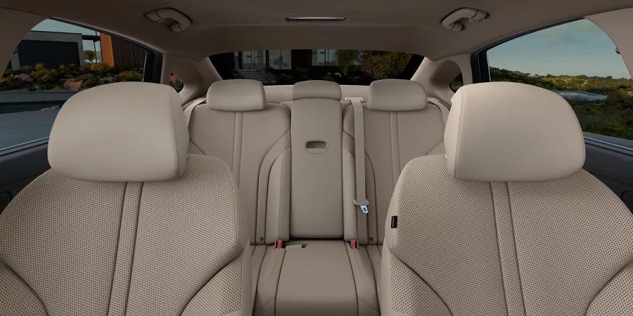 G80 front and rear seats in beige color.